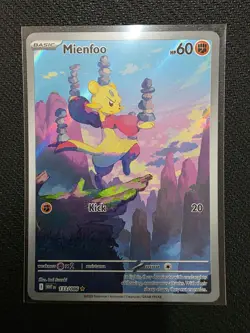 Mienfoo 133/086 NM – Illustration Rare Holo – 2025 TCG Pokemon White Flare - Image 1