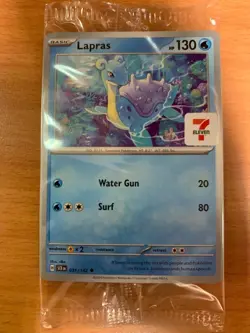 POKEMON SCARLET & VIOLET STELLAR CROWN LAPRAS 7/11 PROMO . Asia EXCLUSIVE - Image 1