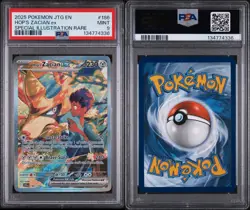 2025 POKEMON JOURNEY TOGETHER SPECIAL ILLUSTRATION RARE HOP'S ZACIAN EX PSA 9 - Image 2