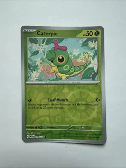 Pokemon Caterpie 010/165 Reverse Holo Common SV151 Scarlet & Violet 50 HP NM - Image 2