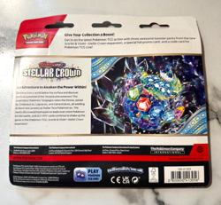 Pokemon Stellar Crown 3 Pack Blister Scarlet & Violet Sealed w/ Latias Promo - Image 5