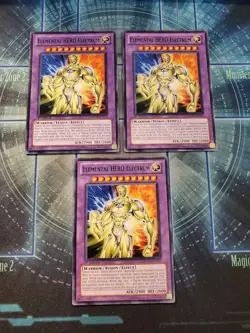 Yugioh - Elemental HERO Electrum RYMP-EN017 NM 1st ed Common x3 - Image 1