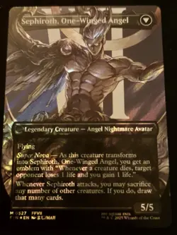 Sephiroth - Fabled SOLDIER | Borderless Surge Foil | Final Fantasy | MTG - Image 2