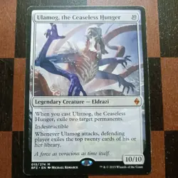 Mtg Ulamog, the Ceaseless Hunger MP/LP Battle for Zendikar Eldrazi Commander - Image 1