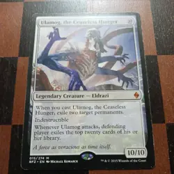 Mtg Ulamog, the Ceaseless Hunger MP/LP Battle for Zendikar Eldrazi Commander - Image 2