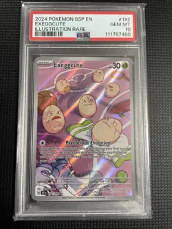 Pokemon TCG Exeggcute #192/191 Illustration Rare PSA 10 Surging Sparks - Image 1