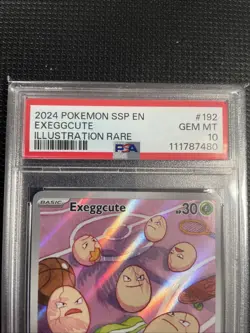 Pokemon TCG Exeggcute #192/191 Illustration Rare PSA 10 Surging Sparks - Image 2