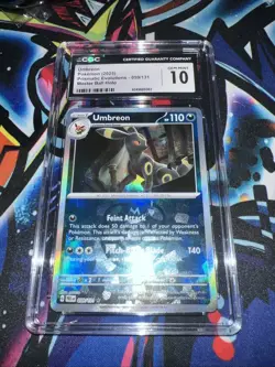 CGC 10 Umbreon (Master Ball Pattern) 059/131 Prismatic Evolutions Holo Pokemon - Image 1