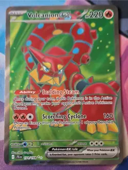 Pokemon Volcanion ex 171/159 SV09: Journey Together Holo Ultra Rare NM-Mint TCG - Image 1