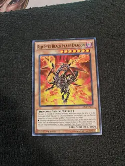 Yugioh! 1x Red-Eyes Black Flare Dragon - LDK2-ENJ02 - Common - 1st Edition - Image 1