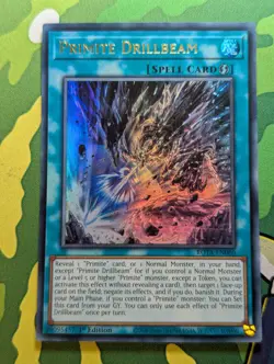 YuGiOh Primite Drillbeam Ultra Rare 1st Edition ROTA-EN060 - NM - Image 1