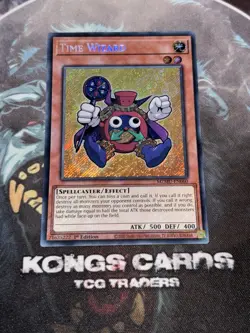 MZMU-EN060 Time Wizard Secret Rare YuGiOh! NEW - Image 1