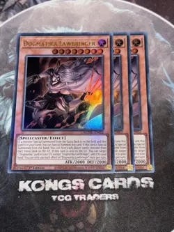 MZMU-EN052 Dogmatika Lawbringer X3 Ultra Rare YuGiOh! NEW PLAYSET - Image 1