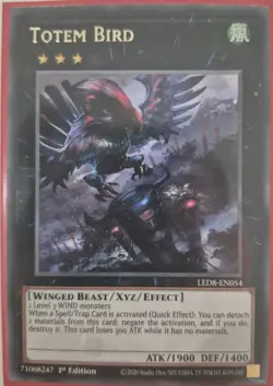 YuGiOh Totem Bird Rare 1st Edition LED8-EN054 - Image 1