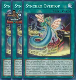Yugioh! 3x Synchro Overtop MP24-EN371 Common 1st Ed NM - Image 1