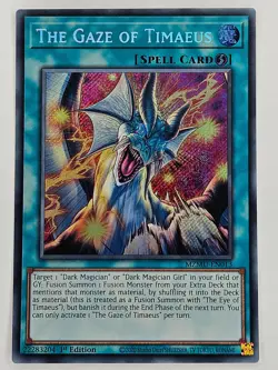 YuGiOh - MZMU-EN013 The Gaze of Timaeus - Secret Rare - Image 1