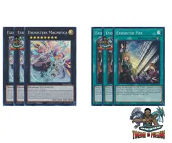 Yugioh! 3x Exosisters Magnifica Exosister Pax RA02 Ultra Rare 1st Ed NM - Image 1