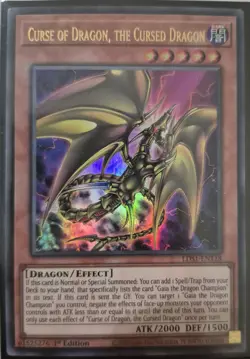 YuGiOh Curse of Dragon, the Cursed Dragon Ultra Rare 1st Edition LDS1-EN118 - Image 1