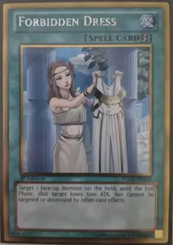 YuGiOh Forbidden Dress Gold Rare 1st Edition PGLD-EN049 - Image 1