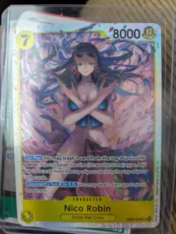 Nico Robin EB03-055 SR Foil English One Piece TCG Card Near Mint - Image 1