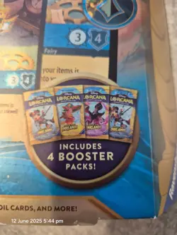 Disney Lorcana Into The Inklands TCG Gift Set 4 Booster Packs + Promo Cards NEW - Image 2