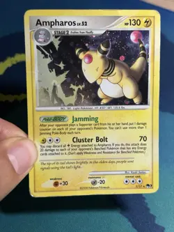 Ampharos 1/17 Pop Series 7 Promo Holo Rare Pokemon Card DMG - Image 2