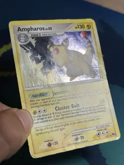 Ampharos 1/17 Pop Series 7 Promo Holo Rare Pokemon Card DMG - Image 3