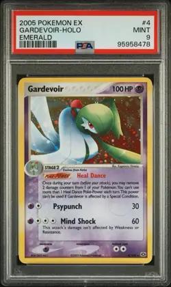 Gardevoir EX Emerald Holo 4/106 PSA 9 MINT Rare Pokemon TCG Card - Image 1
