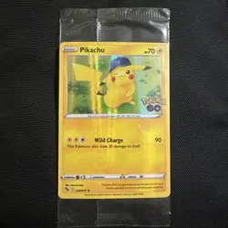 POKEMON PIKACHU 028/078 HOLO RARE POKEMON GO STORE PROMO CARD SEALED - Image 1
