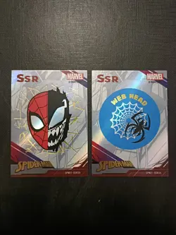 N° 35 36 SSR Foil Brillante Lot 2 Cartes Spider-Man Marvel Trading Card Venom - Image 1