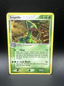 Pokemon TCG Sceptile 4/17 Pop Series 1 Holo Rare - Image 1