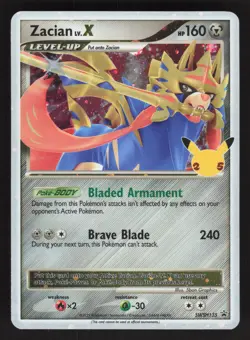 Zacian LV. X SWSH135 Pokemon TCG Sword & Shield Promo NM - Image 1