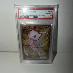 Pokemon TCG Mew EX Scarlet Violet-151 205/165 Holo Metal UPC Promo PSA 10 - Image 1