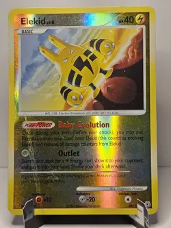 Elekid [48/130] {Diamond and Pearl} Reverse Holo Pokemon 2007 - Image 4