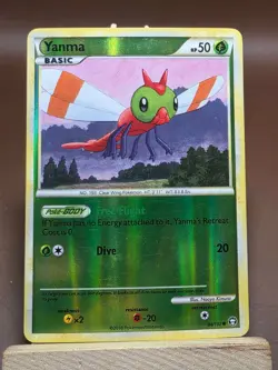 HP Pokemon Yanma 84/102 Reverse Holo Common Triumphant - Image 1