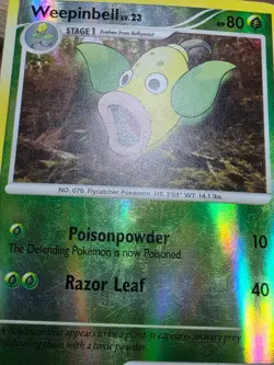 HP Weepinbell Legends Awakened Reverse Holo 127/146 Diamond & Pearl Pokemon TCG - Image 4