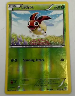 Ledyba 6/146 XY Base Set Pokemon Reverse Holo Foil Rare Near Mint - Image 1