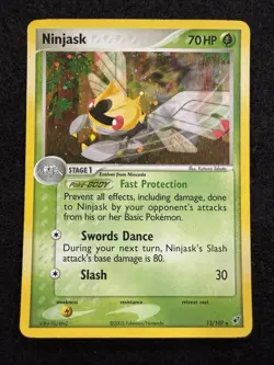 Pokemon Ninjask Holo 13/107 from EX Deoxys in LP- condition! - Image 1