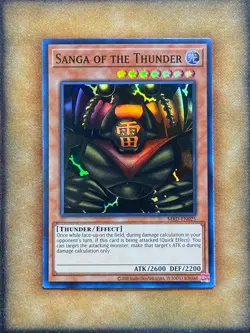 Yugioh Sanga of the Thunder MRD-EN025 Super Rare 25th Anniversary NM - Image 1