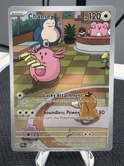 Pokemon Chansey TCG Twilight Masquerade Illustration Rare Holo Card 187/167 NM - Image 1
