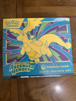 Pokemon TCG Ascended Heroes Pokemon Center Exclusive Elite Trainer Box ETB - Image 1