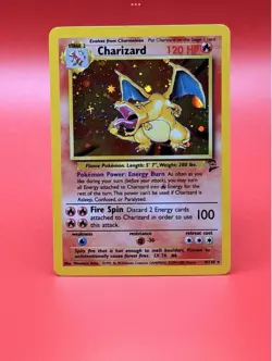 Pokemon TCG Charizard Base Set 2 Holo Unlimited Rare Card 4/130 LP Condition - Image 4