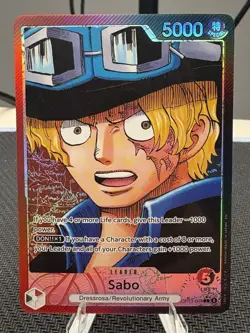 Sabo OP13-004 L Alt Art Carrying On His Will One Piece Card Game English NM - Image 1