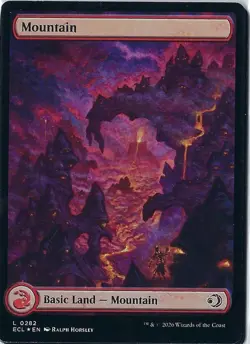 Lorwyn Eclipsed Foil Full Art Land x4 card lot - Mountain #282 - Image 1