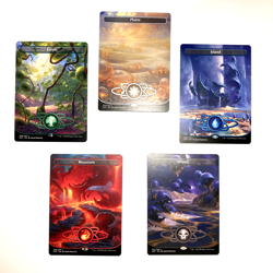 Unfinity Full Art Borderless Land Lot x5 Magic the Gathering - Image 1