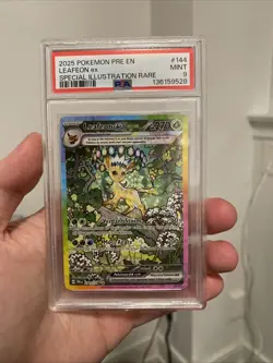 PSA 9 Leafeon ex - 144/131 - Prismatic Evolutions - Pokemon - Read Description - Image 1