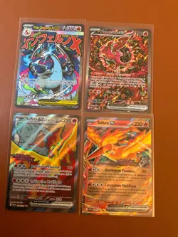 cartes Pokemon lot de 4 cartes EX RARES et TRES RECHERCHEES VF NM - Image 1