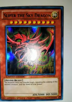 Yugioh Egyptian God Cards Set Slifer Obelisk Ra Ultra Rare YGLD-ENG01 G02 G03 - Image 2