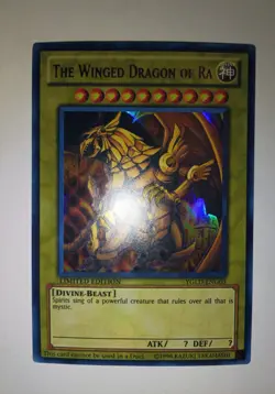 Yugioh Egyptian God Cards Set Slifer Obelisk Ra Ultra Rare YGLD-ENG01 G02 G03 - Image 4