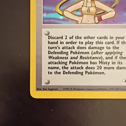 Pokemon Misty Gym Heroes 18/132 Holo Rare Trainer Card Wizards 2000 Unlimited - Image 5